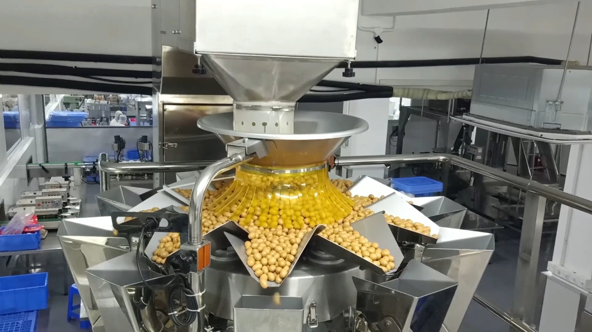 Touch Screen 10 Head Multihead Weigher For Walnuts Screw Kernel Pumpkin Seeds