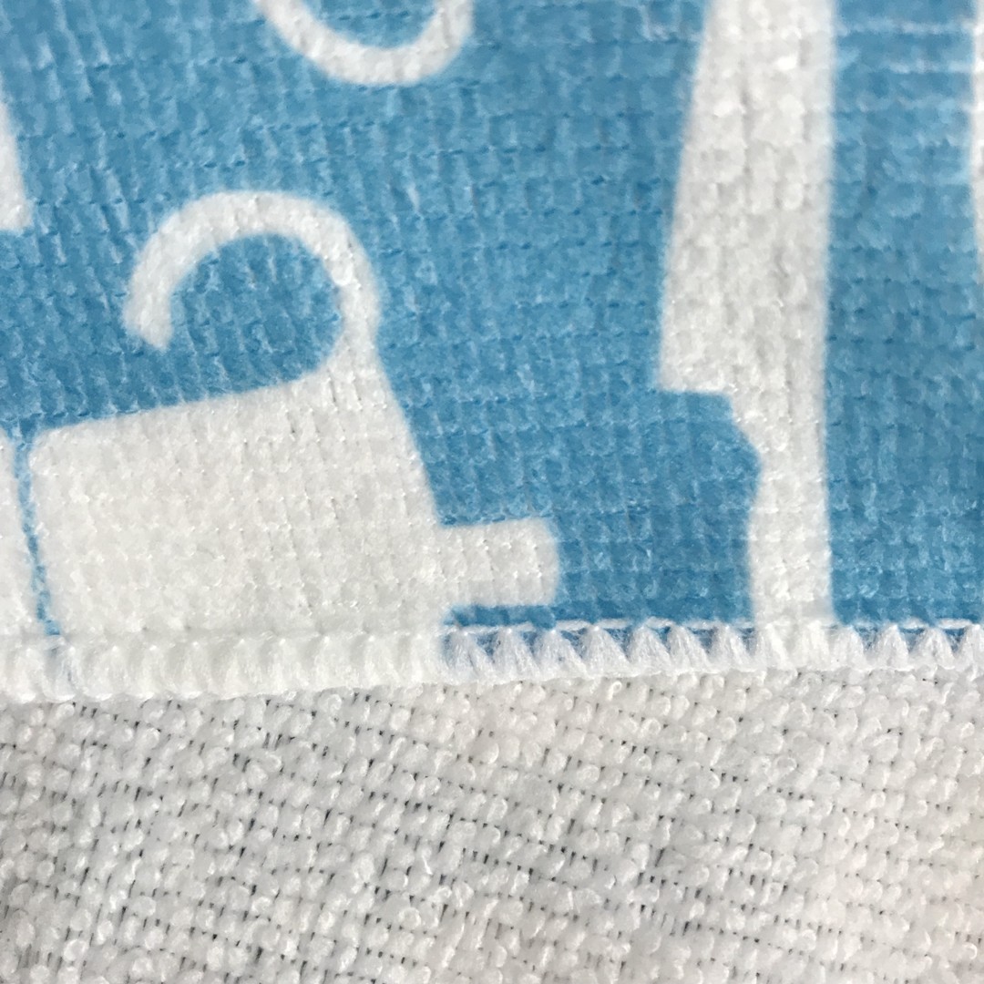 Hot saled export 100% polyester kitchen single side printed microfiber big size wipes for house keeping