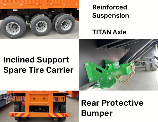 TITAN 3 Axle Fence Semi Trailer for Sale  60 Tons of Trailer Stakes