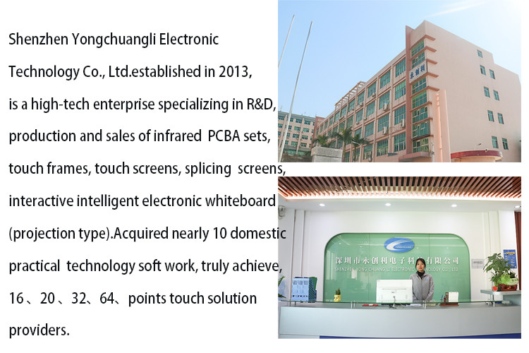 Waterproof Capacitive Multi Touch Foil 55 Inch USB Interactive Projection Touch