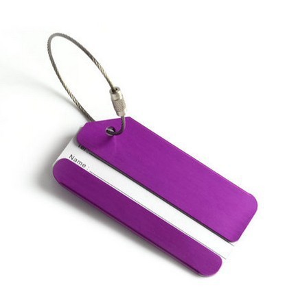 Aluminium Colorful Luggage Tag Boarding Pass Card Logo Customized