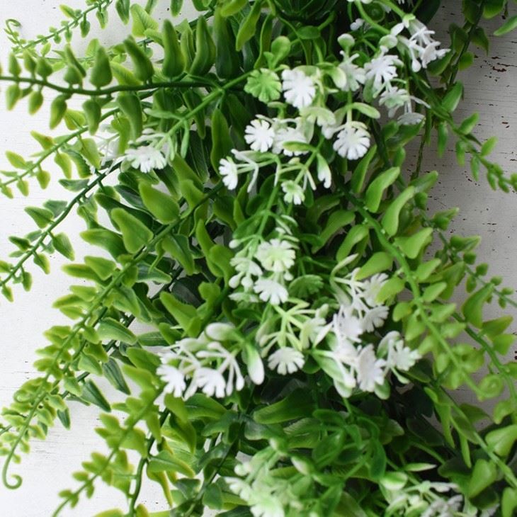Hot sale wedding decoration faux green leaves vine plant artificial plastic