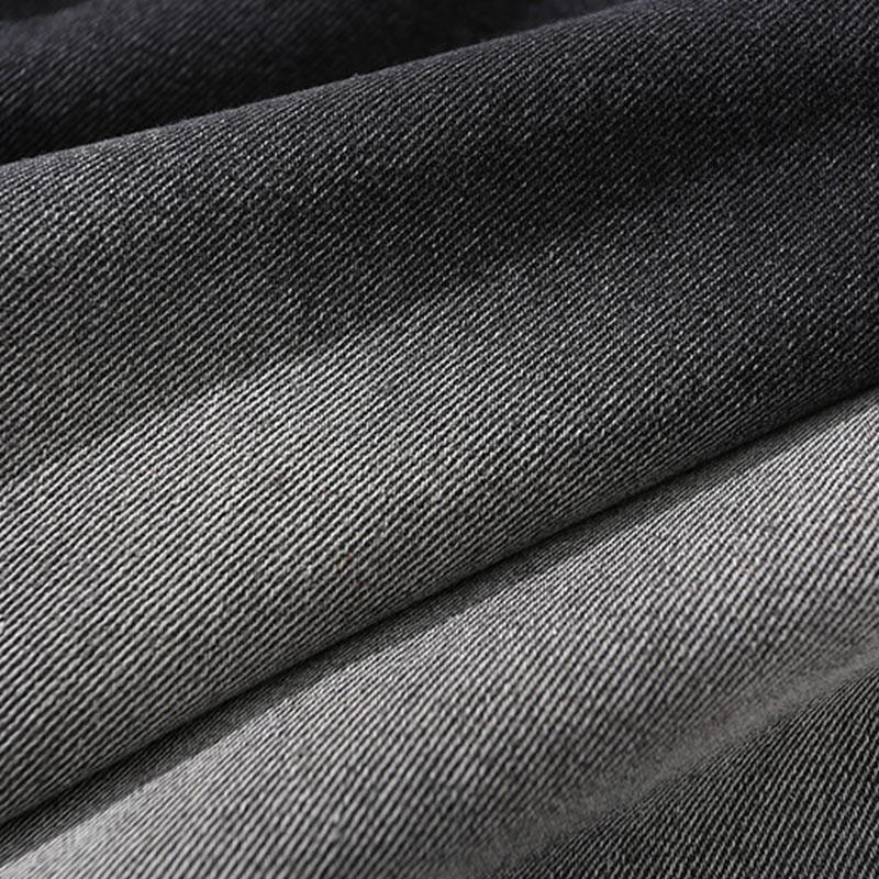 OEM MOQ 100pcs Black Ripped Jeans Fashion Men's Loose Pants Denim Manufacturer