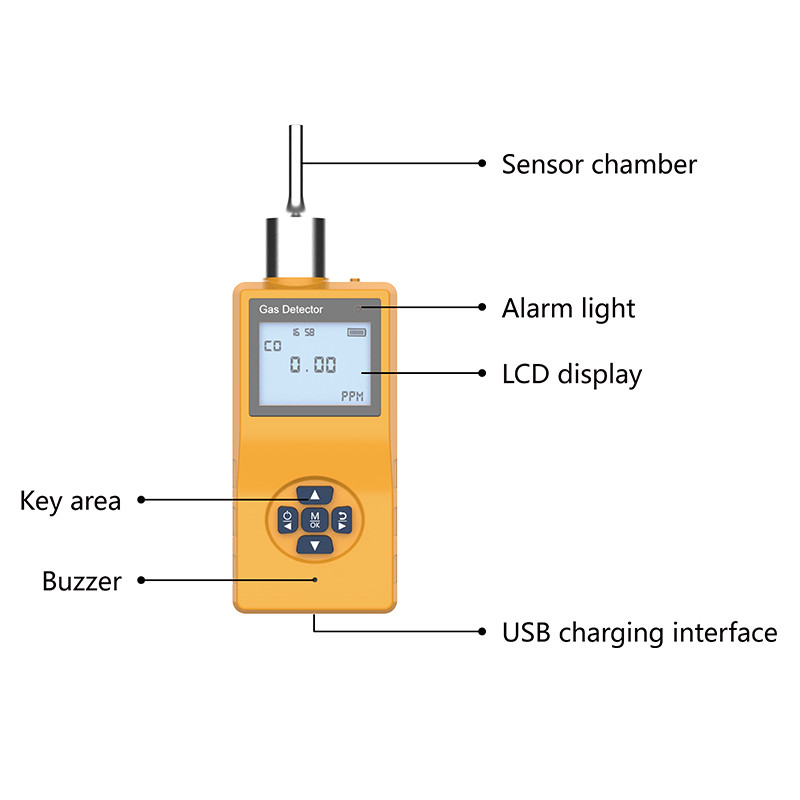 Handheld Nitrogen Gas Leak Detector N2 Gas Analyzer Explosion Proof
