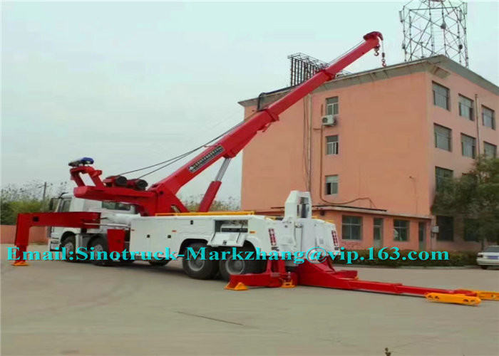 Durable Hydraulic Semi Truck Wrecker , 25-30 Ton City Heavy Recovery Truck