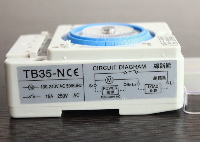 TB35 Timer Switch With Battery Mechanical Programable Time Switch Manual Timer