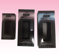 custom printed luxury paper package window box design with blister tray factory