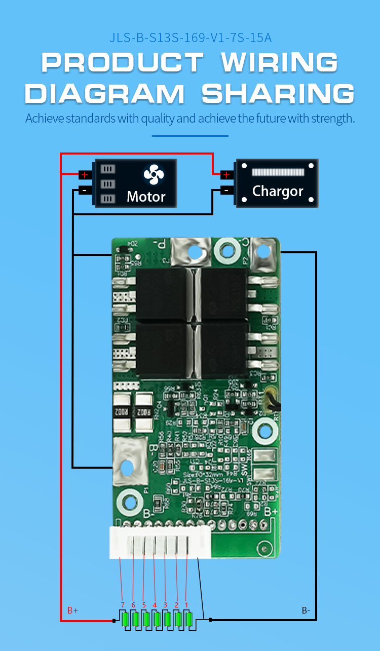 4S 10S 36V 30A Li-Ion Protection 18650 Cell Battery BMS PCB Board For Electric Tricycle