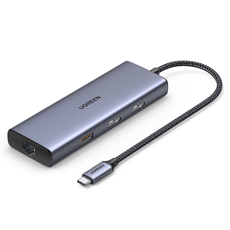 USB C Hub with 4k/HDMI ,9-in-1 USB C to Ethernet Adapter, 5Gbps USB-A 3.0 Docking Station,PD 60W Charging, SD Card Reader