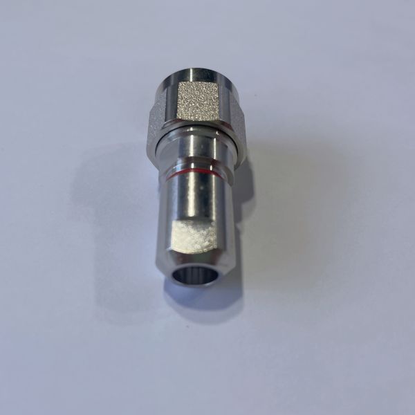50 Ohm N Male Clamp Connector with Gold-Plated Brass and PTFE Insulator for Super-Flexible Cables