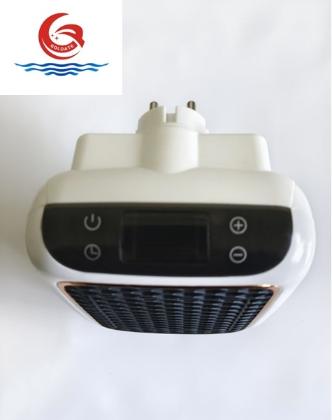 Wall-Outlet Space Heater 230V Compact Warm Air Fan Heater Portable Heater 1200W European Version Plug