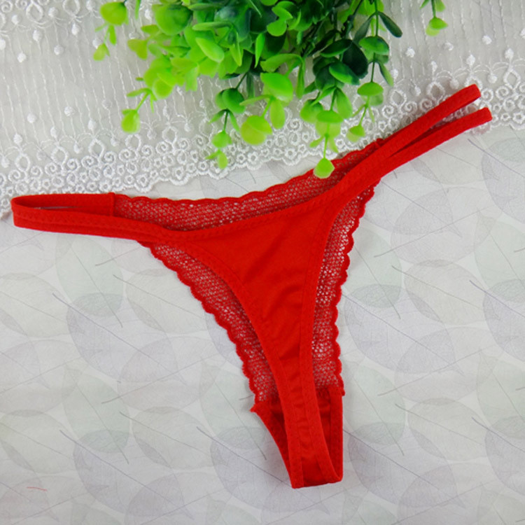 Sexy rose and lace panties free size lace fabric logo customized