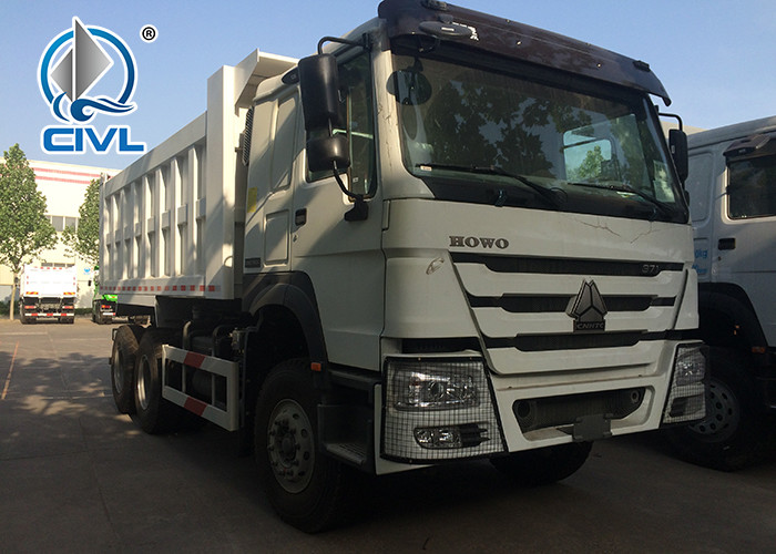 White Color Heavy Duty Dump Truck 10 Wheels 40 Tons capacity 3 axle Howo Tipper Truck Euro II Engine