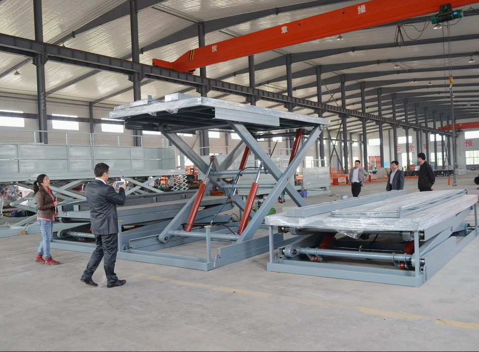 5T 3M Electric Vertical Car Elevator Hydraulic Scissor Car Lift For Garage