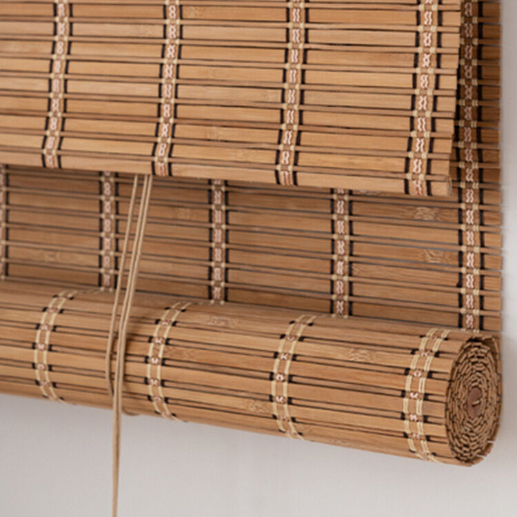 Amboo Roman Shades Roll Up Bamboo Blinds For Indoor Windows Light Filtering UV Protection Natural Bamboo Shades