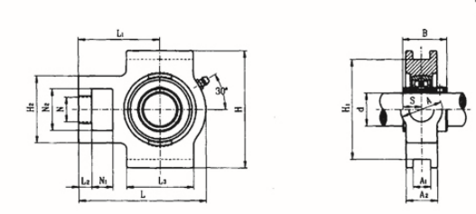 T205 Pillow Block Bearing Spherical Bearing Plummer Block UCT205 Stainless Steel Cage