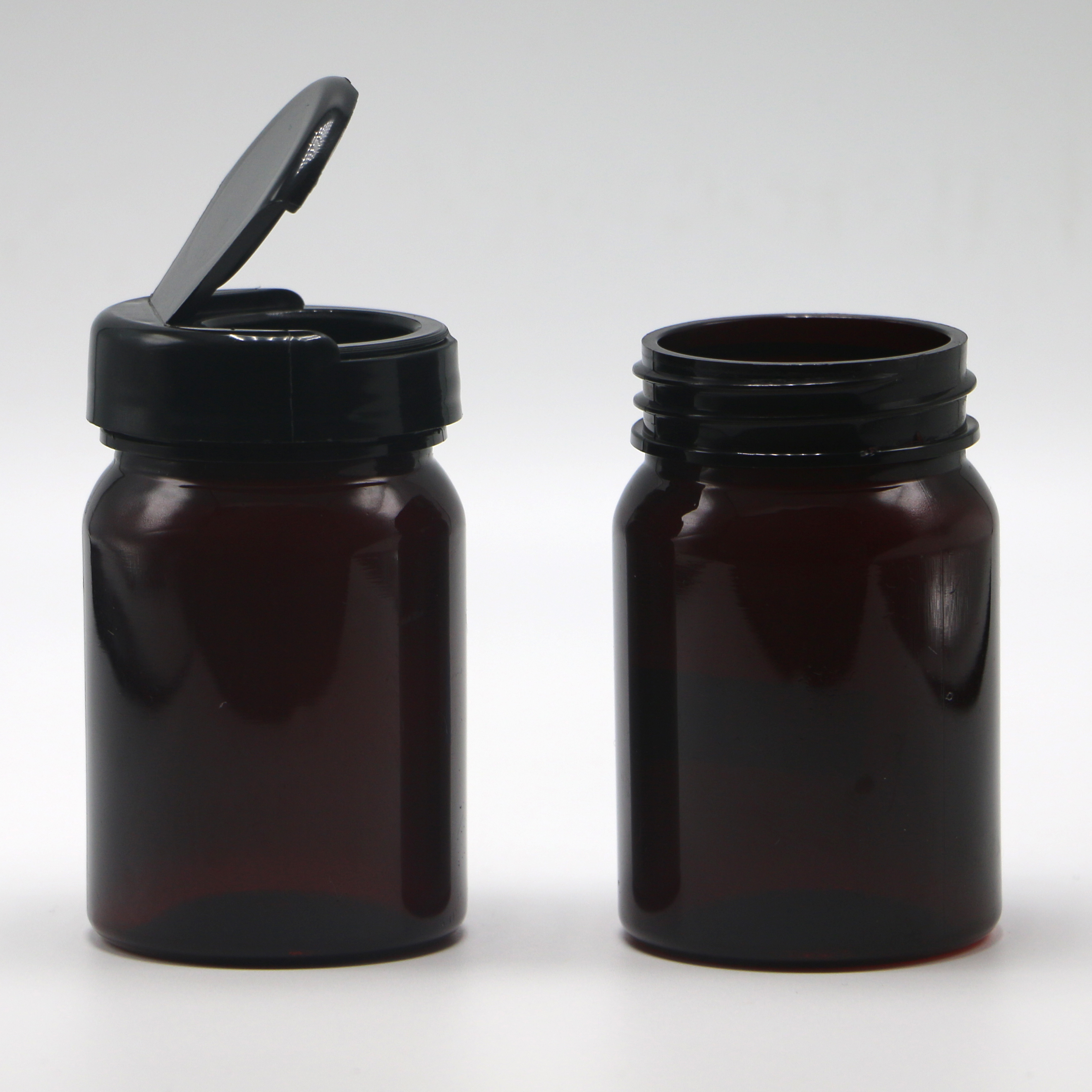 Screen Printing 80ML PET Medical Plastic Refillable Bottle for Capsule Pill