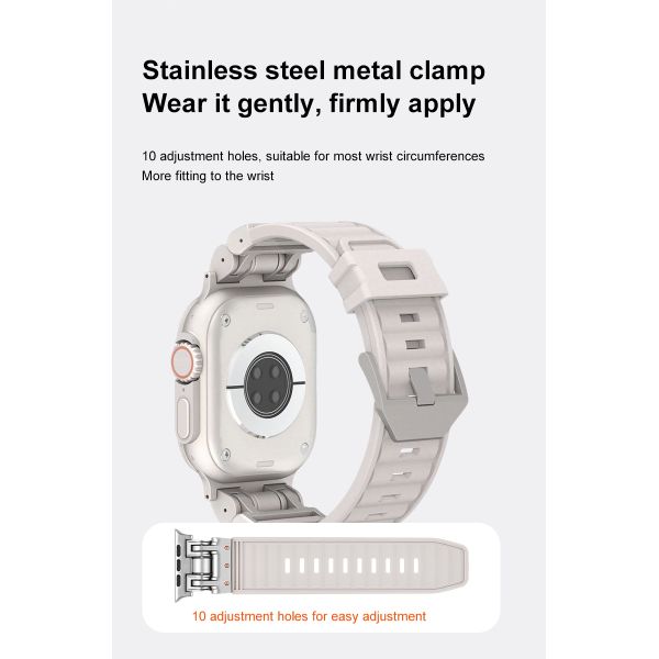 Mechanical-style Silicone Watch Strap, Available In Sizes 38mm To 49mm | Custom Logo Options Available.