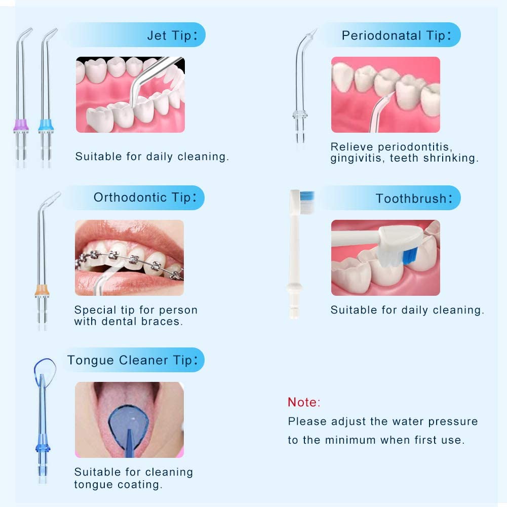300ml IPX7 Oral Care Appliances Water Irrigation Dental Floss Power Irrigator Portable Water Flosser Teeth Cleaning Mini Travel