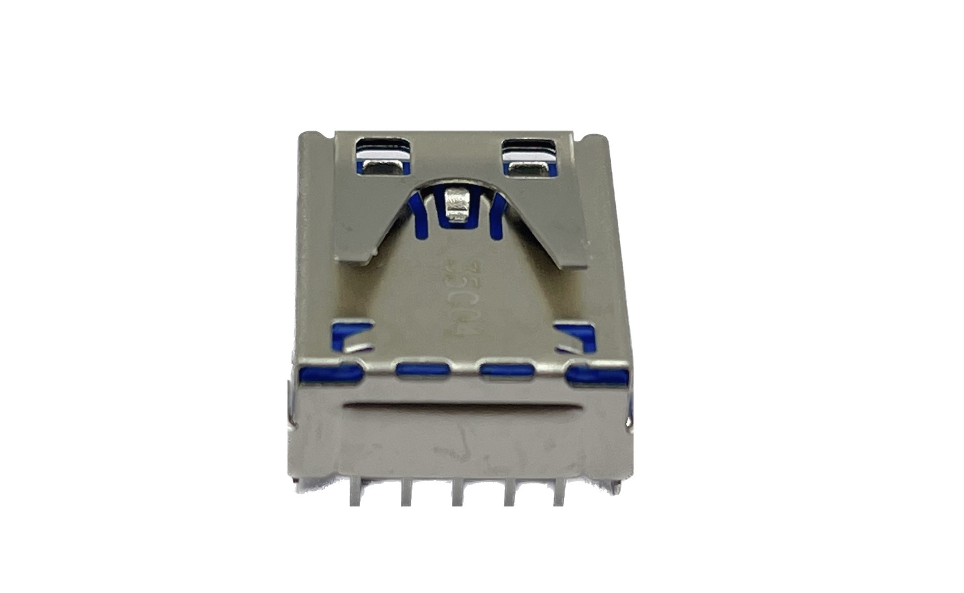 Type A USB 3.1 AF 9 Pin 4 Legs Female Socket SMT Flat Solder Connector 90 Degree