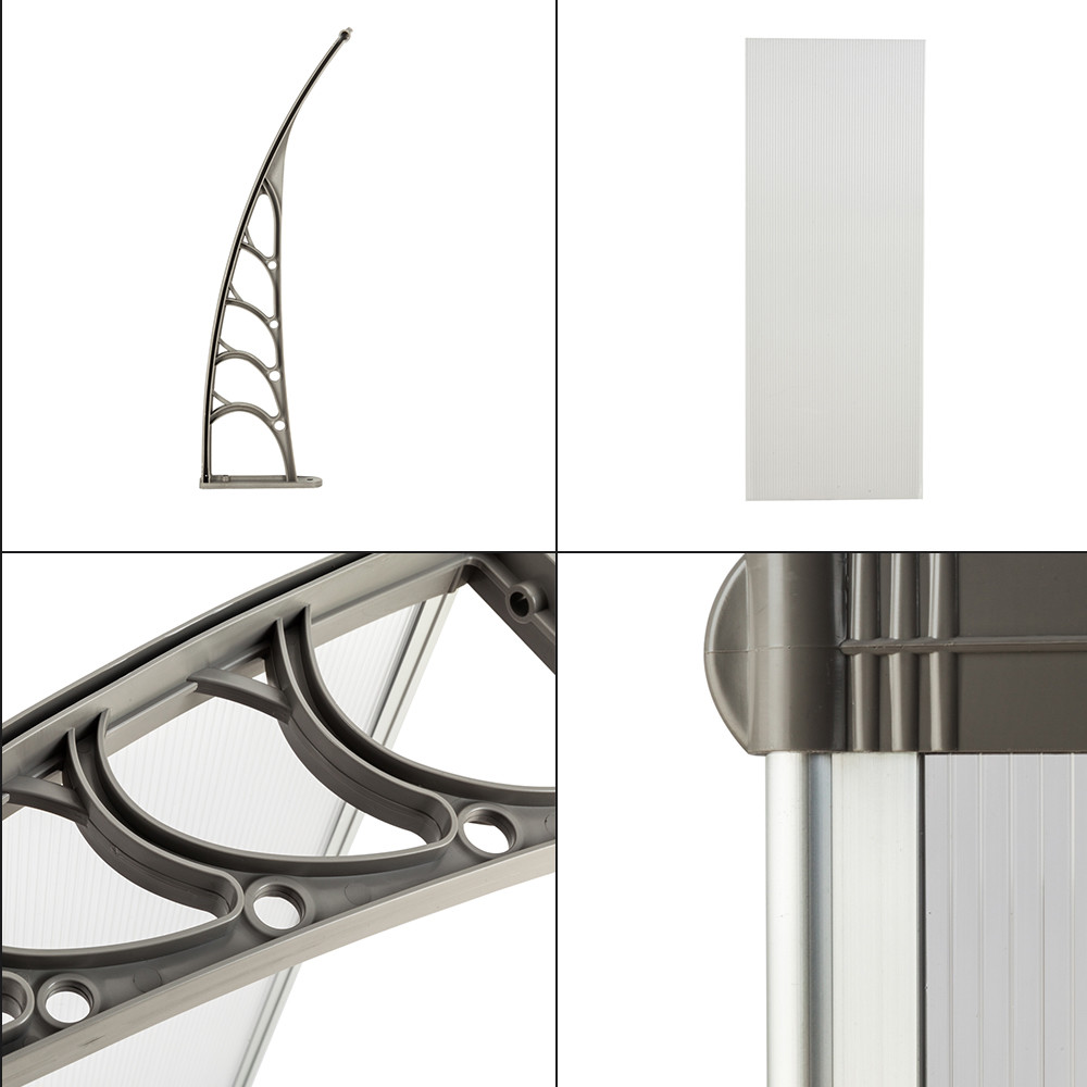 Lightweight 240cm Polycarbonate Window Door Awning