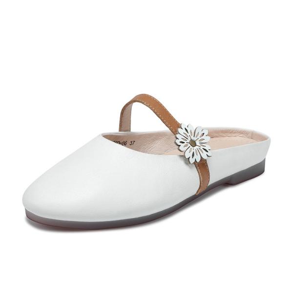 HZM019 Slippers, Women'S Literary Temperament, Flat-Bottomed, Versatile, Soft