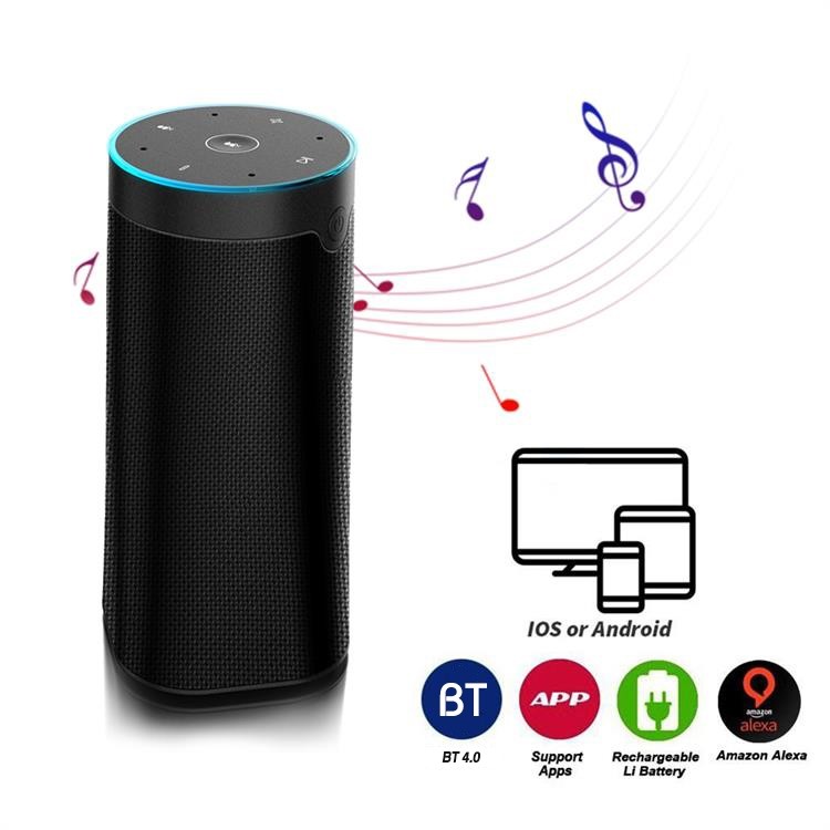 Dual Microphone Smart Home Speakers , Bluetooth Supported Amazon Alexa Speaker
