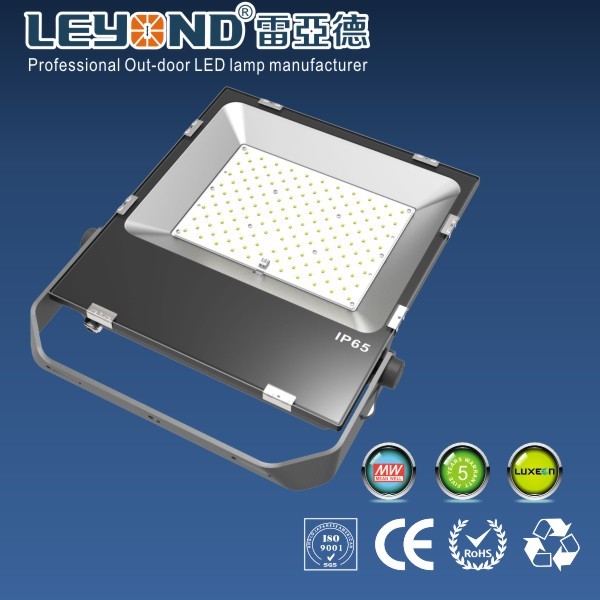 120LM/W Super Slim Die-casting Aluminum LED Flood Light with Luxeon 3030 SMD LED IP65 5 Years Warranty
