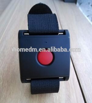 Portable Panic Button Light And Vibration Pager Personal Panic Alarm System