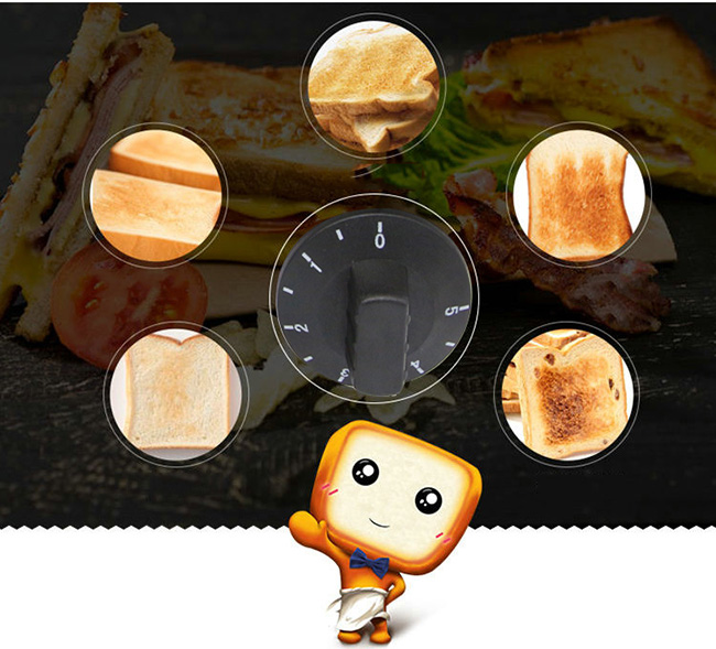 Easy Operation Bakery Processing Equipment 6 - Slice Electric Bread Toaster