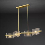 3000k 6000k Modern Designer Decorative Glass Pendant Lights Water Ripple Style