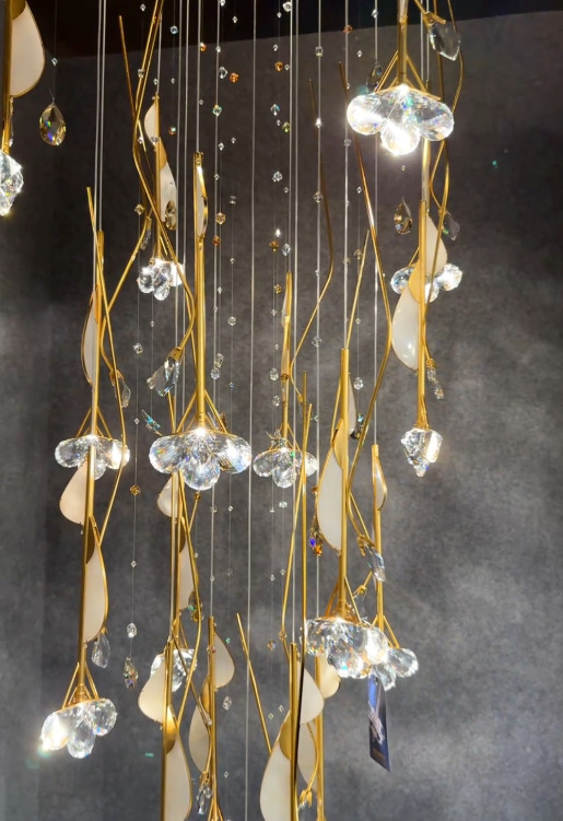 Long High Ceilings Chandeliers For Decoration Space