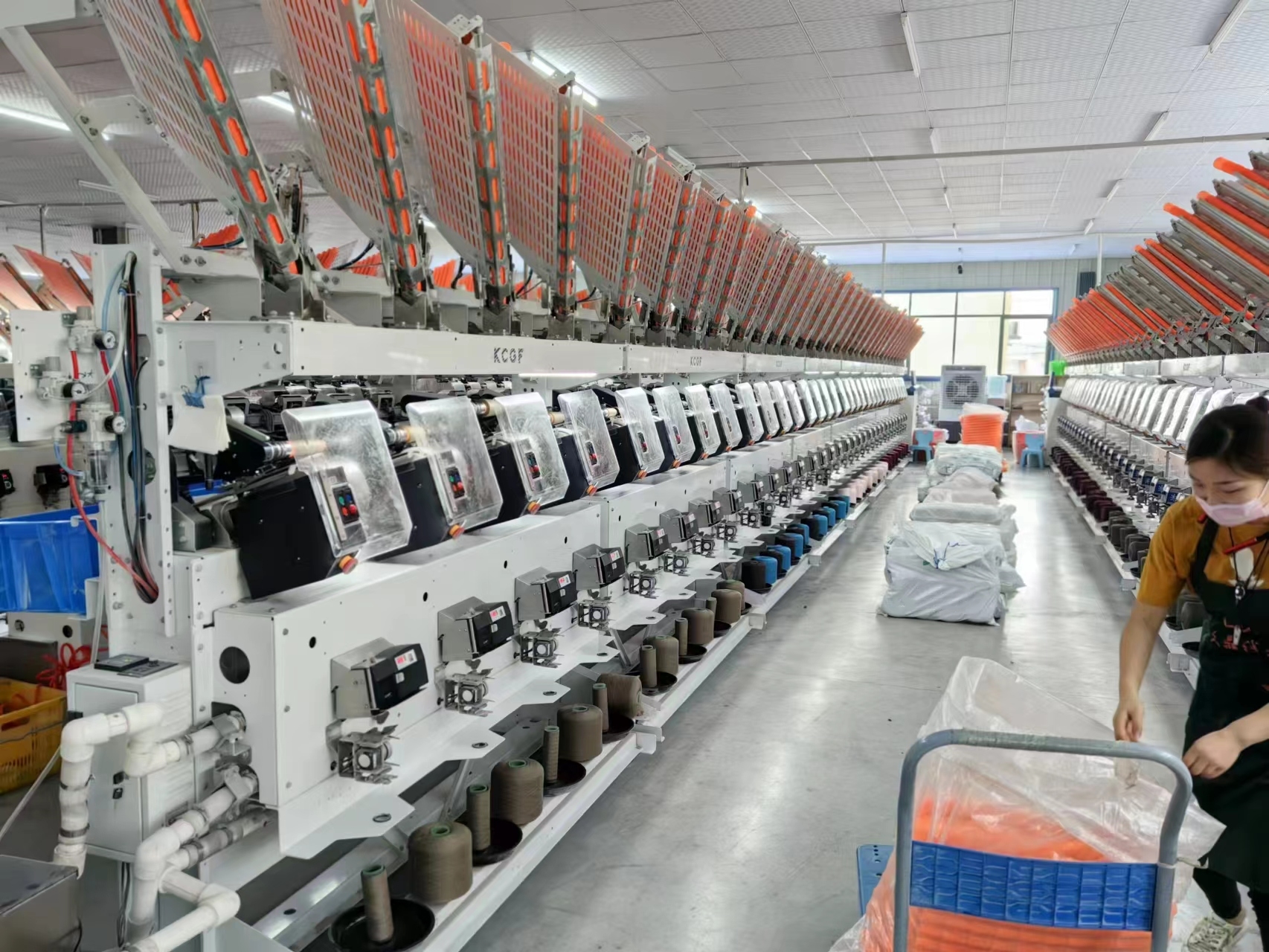 100% polyester sewing thread garment stitching ring spun process made in China