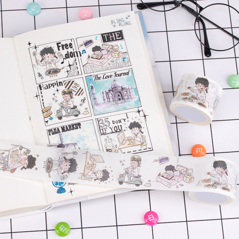 Multiple Colors Cuttable 10m Deco Washi Tape