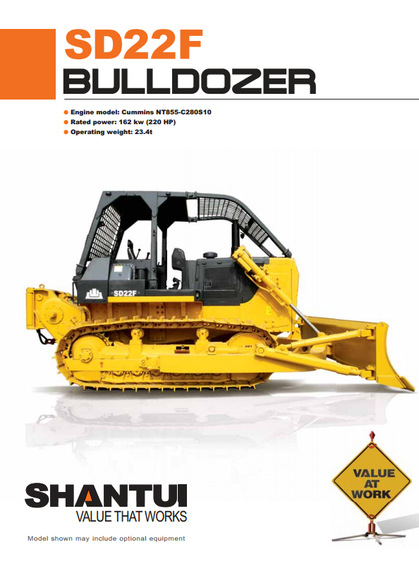 Logging bulldozer Shantui SD22F with winch