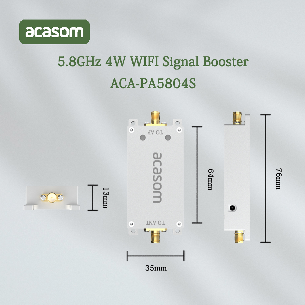 White 4 Watt Wifi Wireless 5.8 Ghz Signal Booster For DJI Phantom