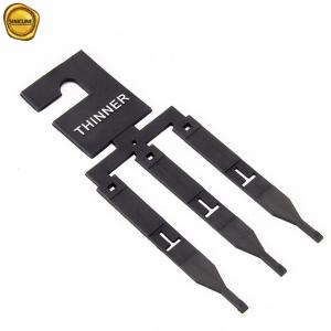 China Multifunction Black Plastic Leather Belt Hangers With Three Tails on sale