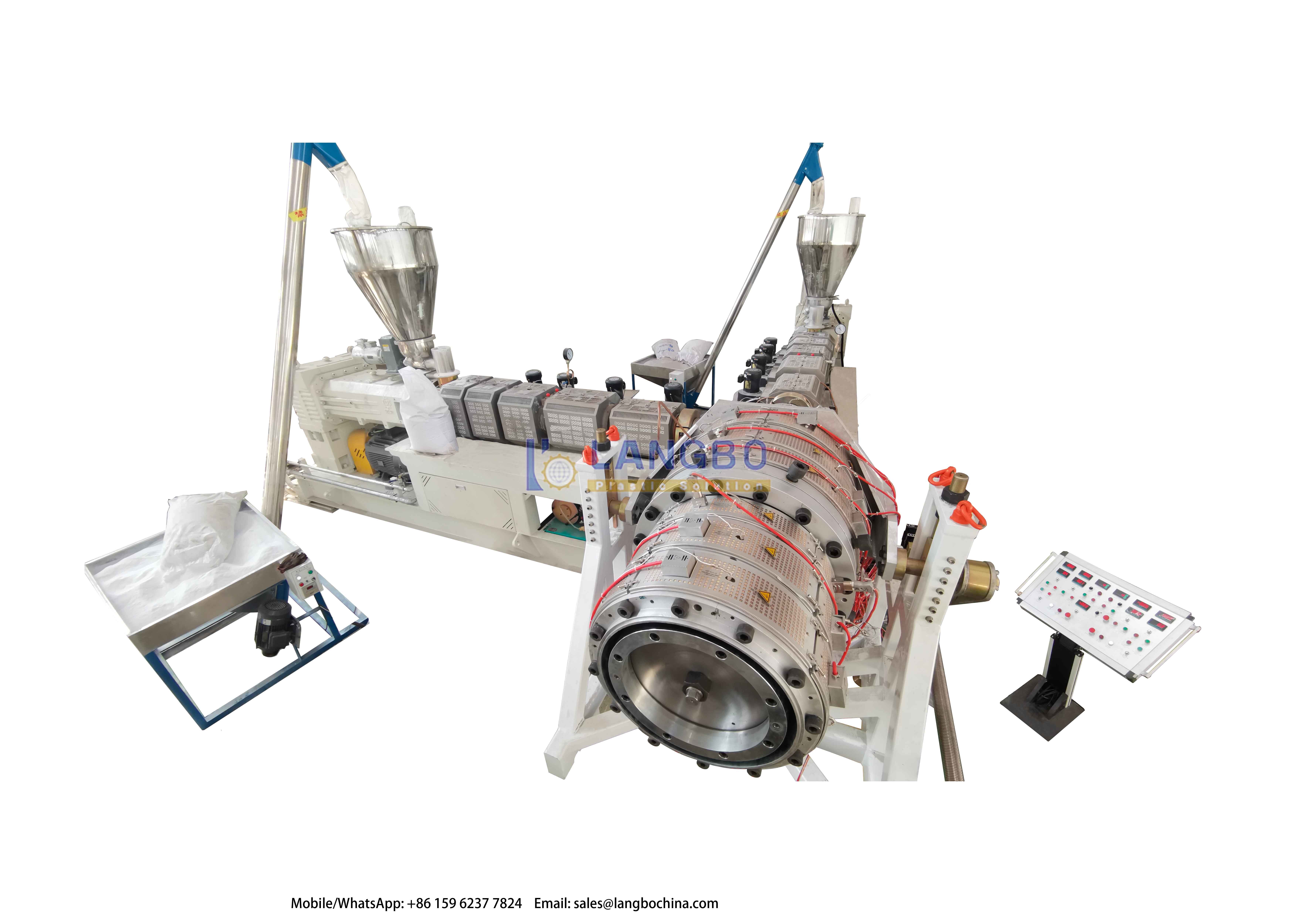 High Output Long Working Lifetime Precision Extrusion Line For PVC Double Cavity Pipes