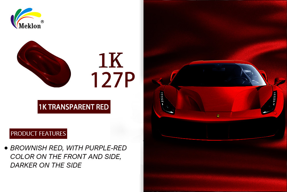 Durable Auto Base Coat Paint UV Resistant Multifunctional Briliant Red