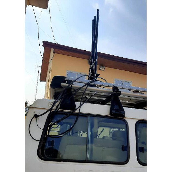 1km multi band Vehicle cell phone bomb drone VHF UHF GPS remote control jammer 20-6000MHz VIP protection
