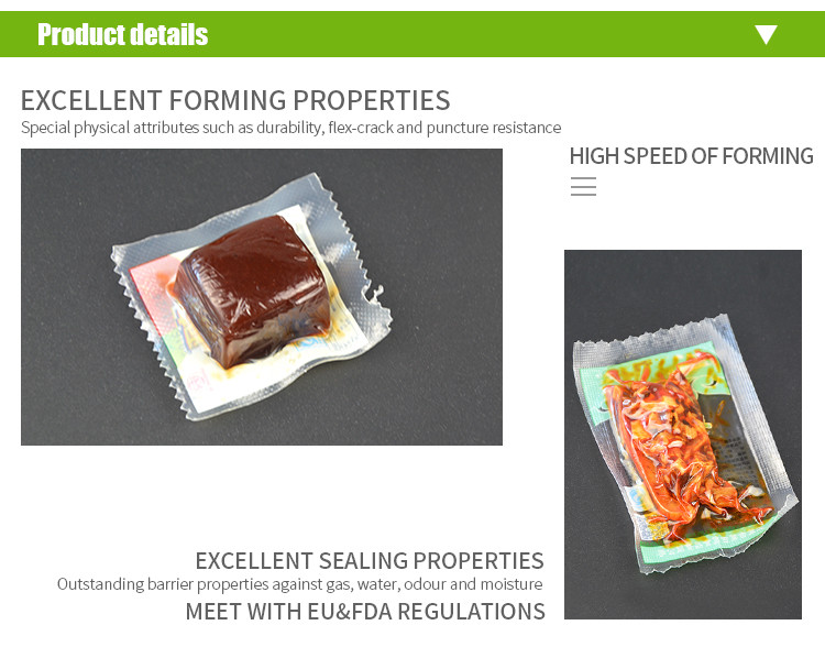 High Barrier Cheese Plastic Packaging Films Rolls Multilayer PVDC Plastic Film Food Grade