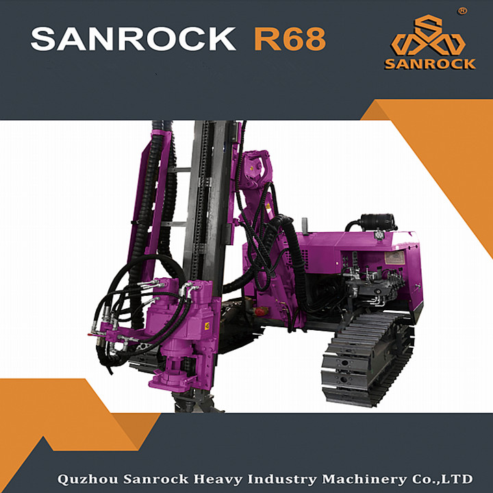 Hydraulic Crawler DTH Drilling Machine Mining Borehole High Efficiency