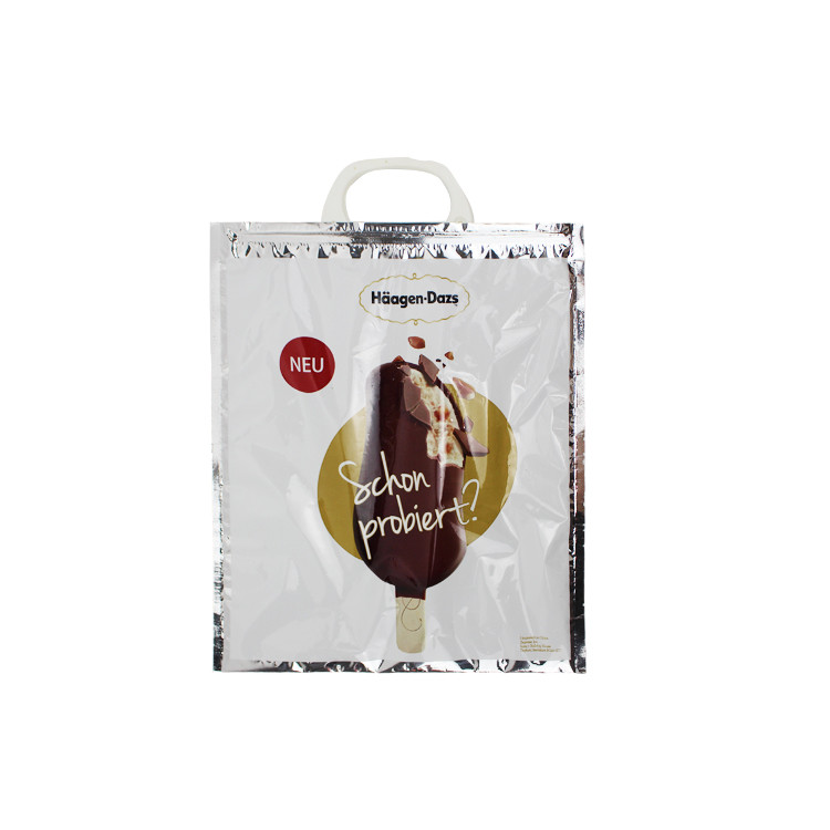 OEM Salads Aluminium Foil Hot Cold Insulated Bags For Frozen