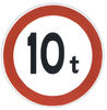 Limit height, width, mass, axle weight signs