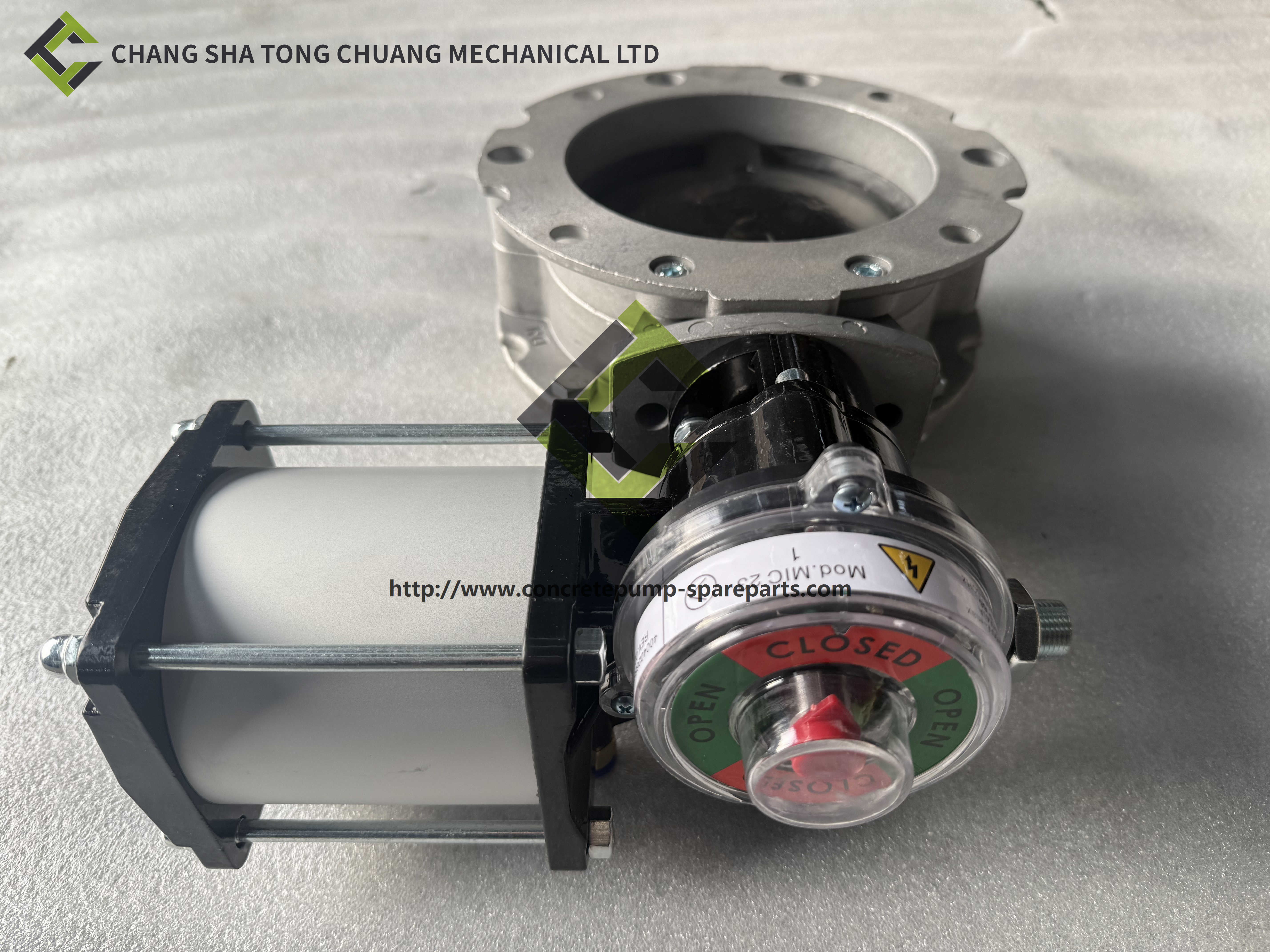 Single flange pneumatic butterfly valve of concrete mixing plant fittings V1FS150GBN