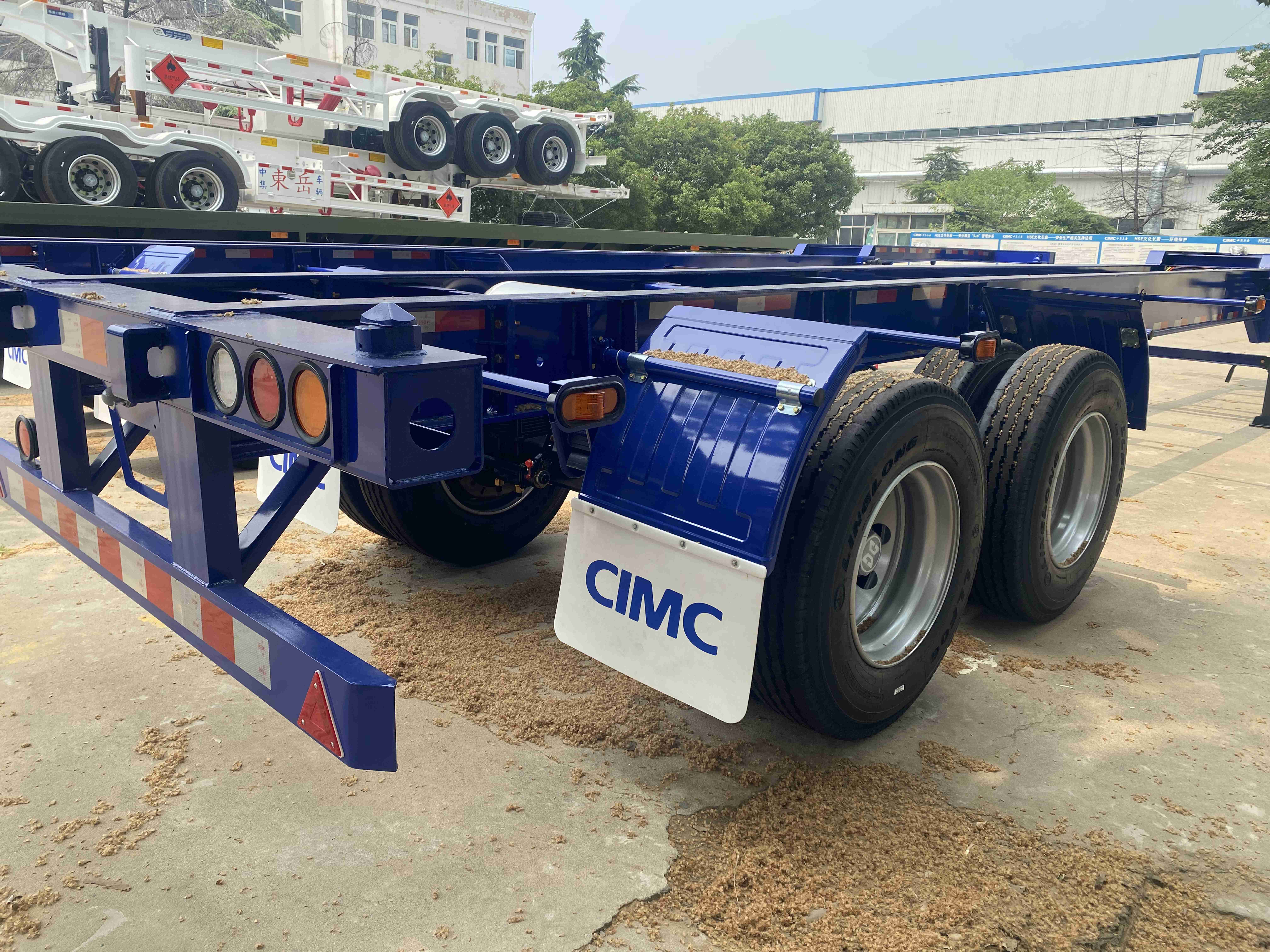CIMC Steel 3-Axle Container Transport Semi-Trailer with Mechanical or Air Suspension