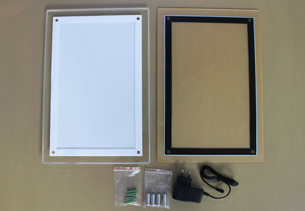 High brightness advertising ceiling acrylic customizable ring box with led light