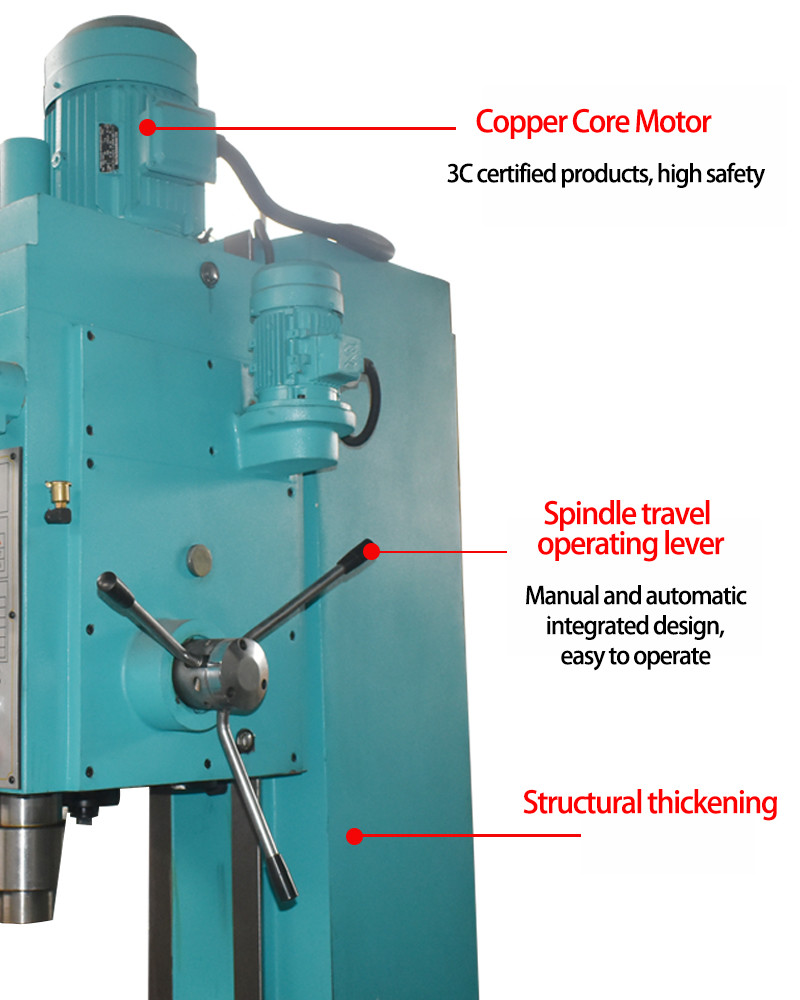 Square Column Metal Drilling Machine Large Deep Hole Vertical Drilling Machine Z5180B