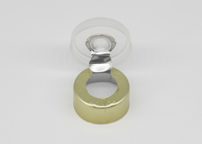 Transparent Double Arrow Vial Caps 13.3*6.3 Mm Size Tear Off Type