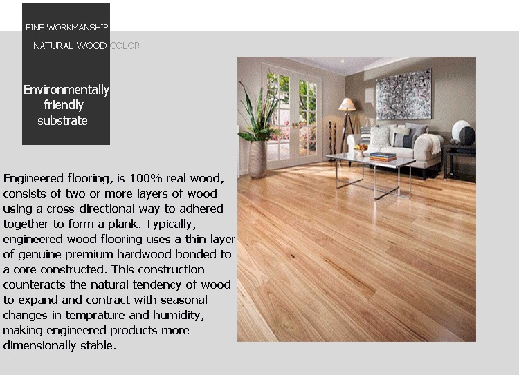 Three Layer Engineered Wood Flooring 20mm Oak Engineered Flooring with Multi Layers